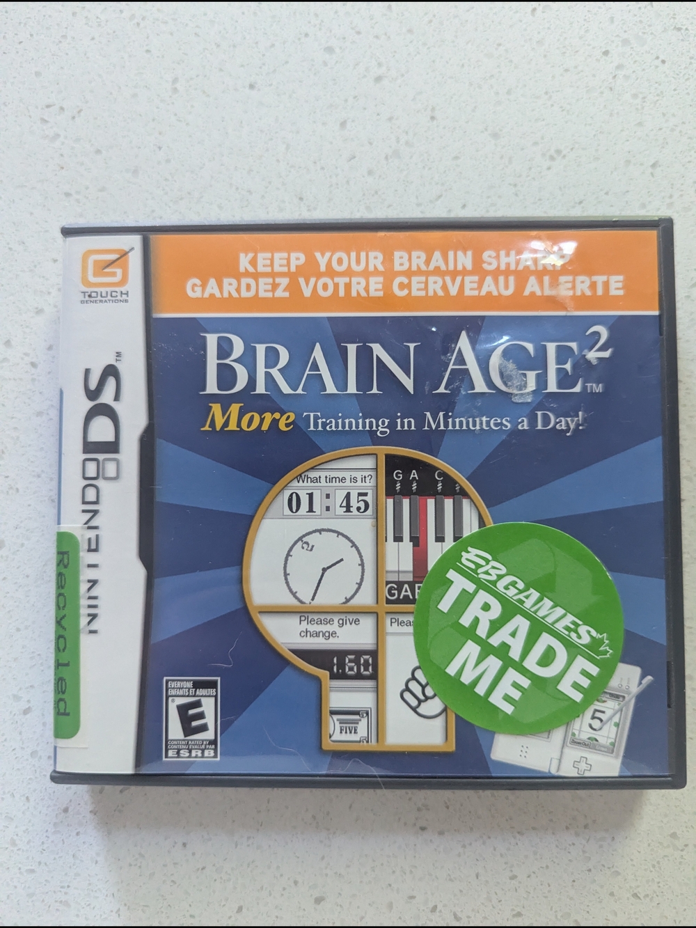 Nintendo Brain Age 2 — Blue & Orange Cover